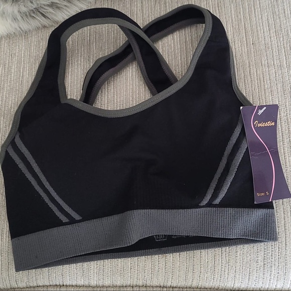 colors High Stretch Breathable Sports Bra Top Fitness Women Removable Padded - Picture 2 of 8